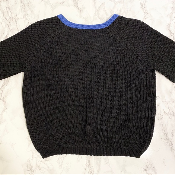 LAP Knit Short Sleeve Top Black Size Small - Picture 4 of 7